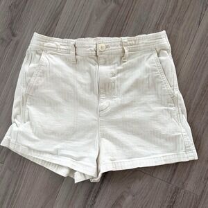 Madewell Cream High Waist Shorts